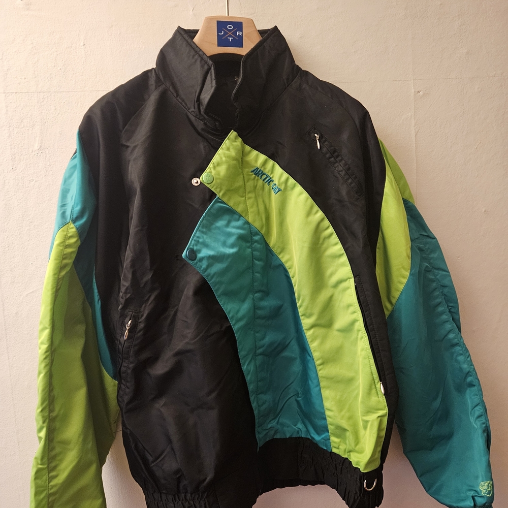 Arctic Cat Retro Black and Lime Ski Jacket